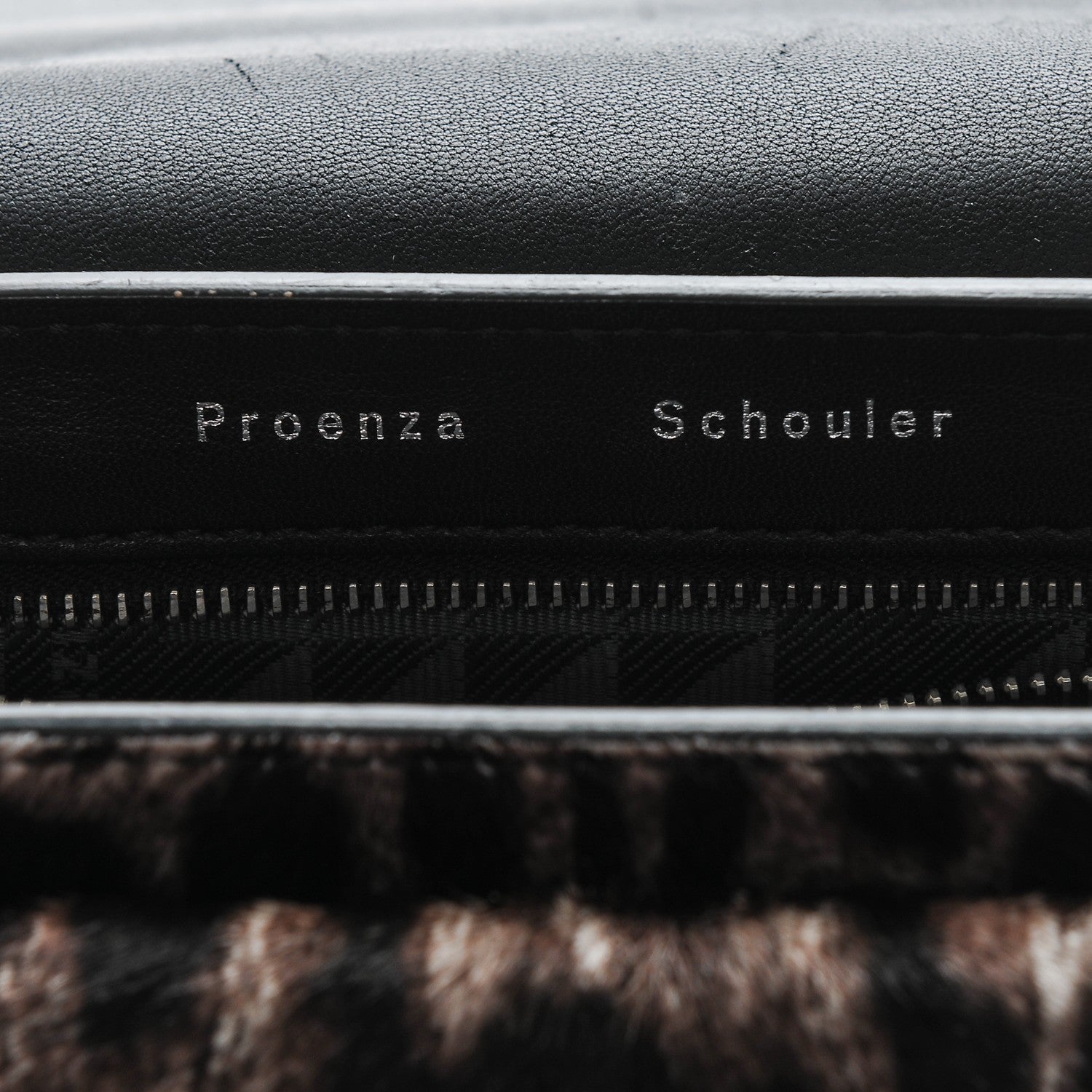 Proenza Schouler Calf Hair Leopard Print Mini PS11 Classic Shoulder Bag Black 5 of 6
