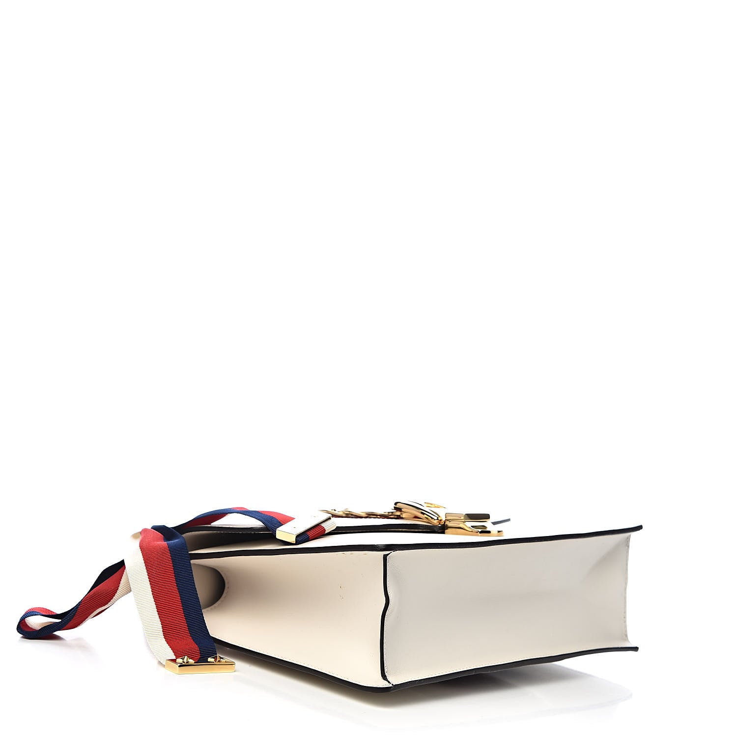 Gucci Calfskin Small Sylvie Shoulder Bag Off White 4 of 15