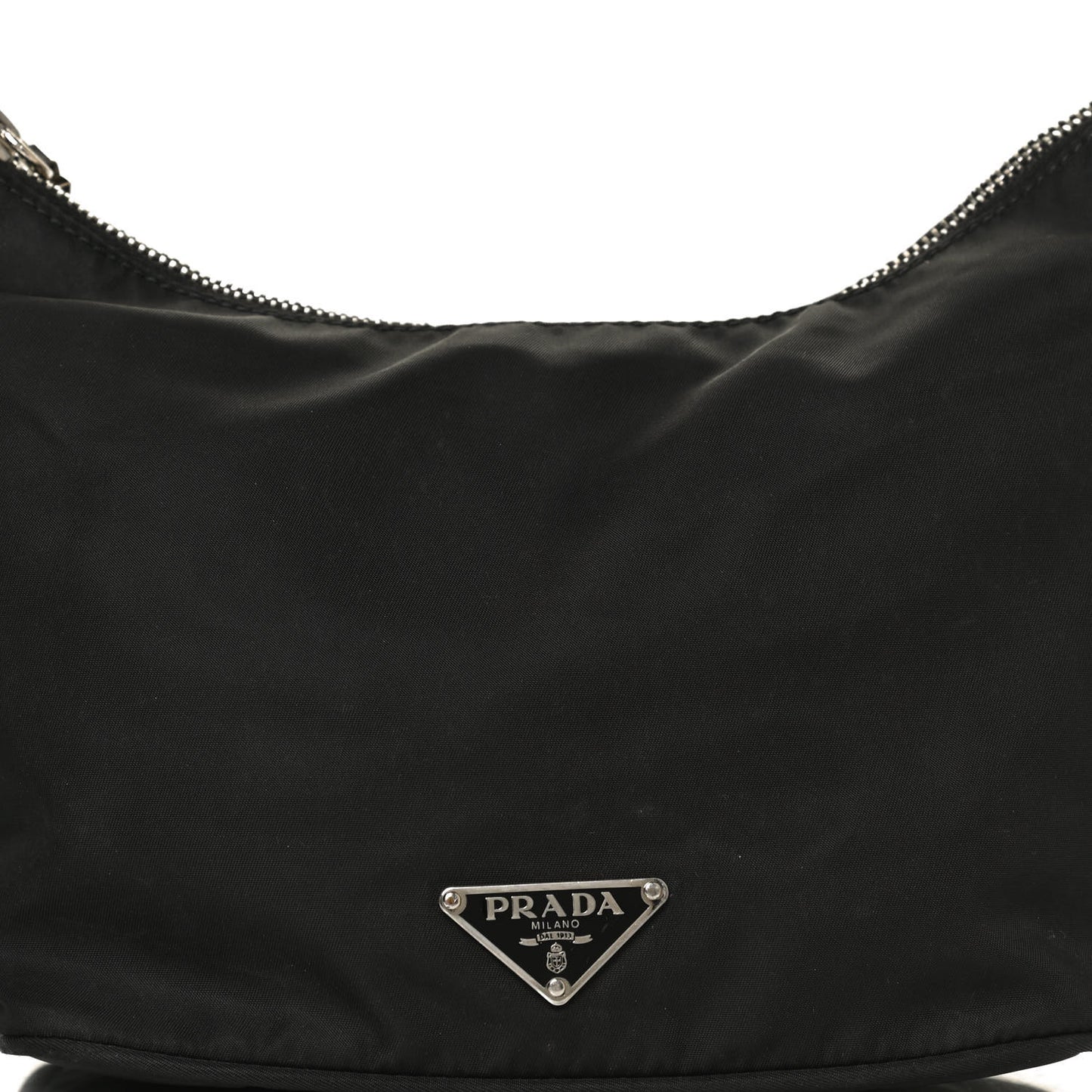 Tessuto Nylon Vitello Hobo Black
