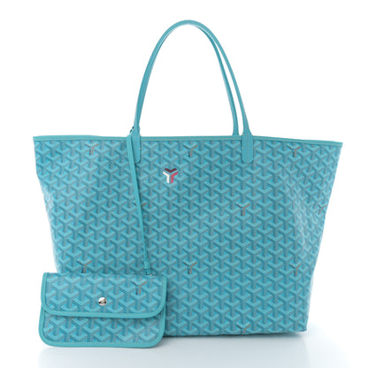 Goyard Goyardine Saint Louis GM Balise Beach Towel Set Turquoise 4 of 13