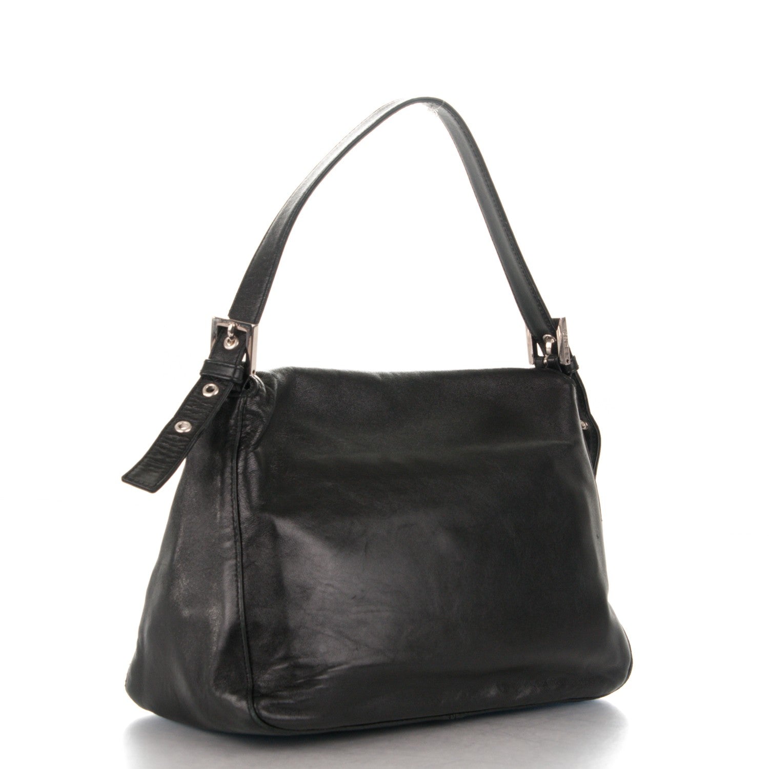 Fendi Calfskin Forever Mama Baguette Black 3 of 7