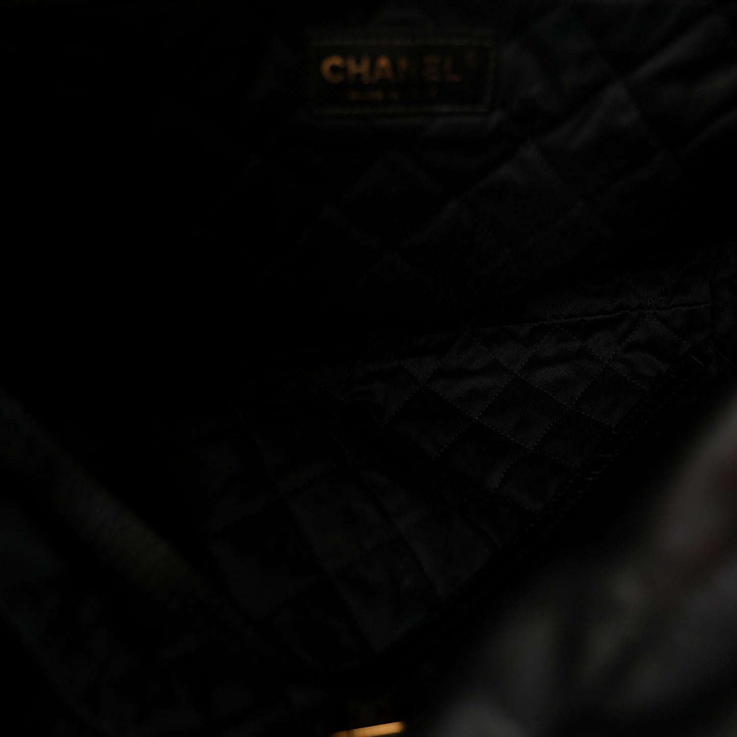 Shiny Calfskin Quilted Small Chanel 22 Black