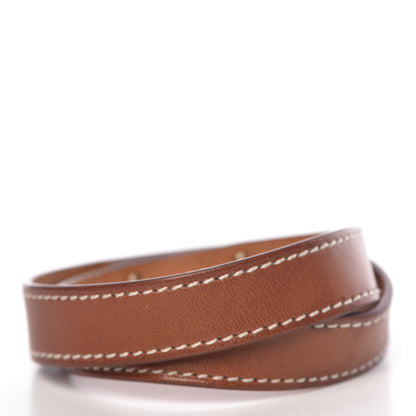 Hermes Barenia Kelly Double Tour Bracelet S Fauve 3 of 9