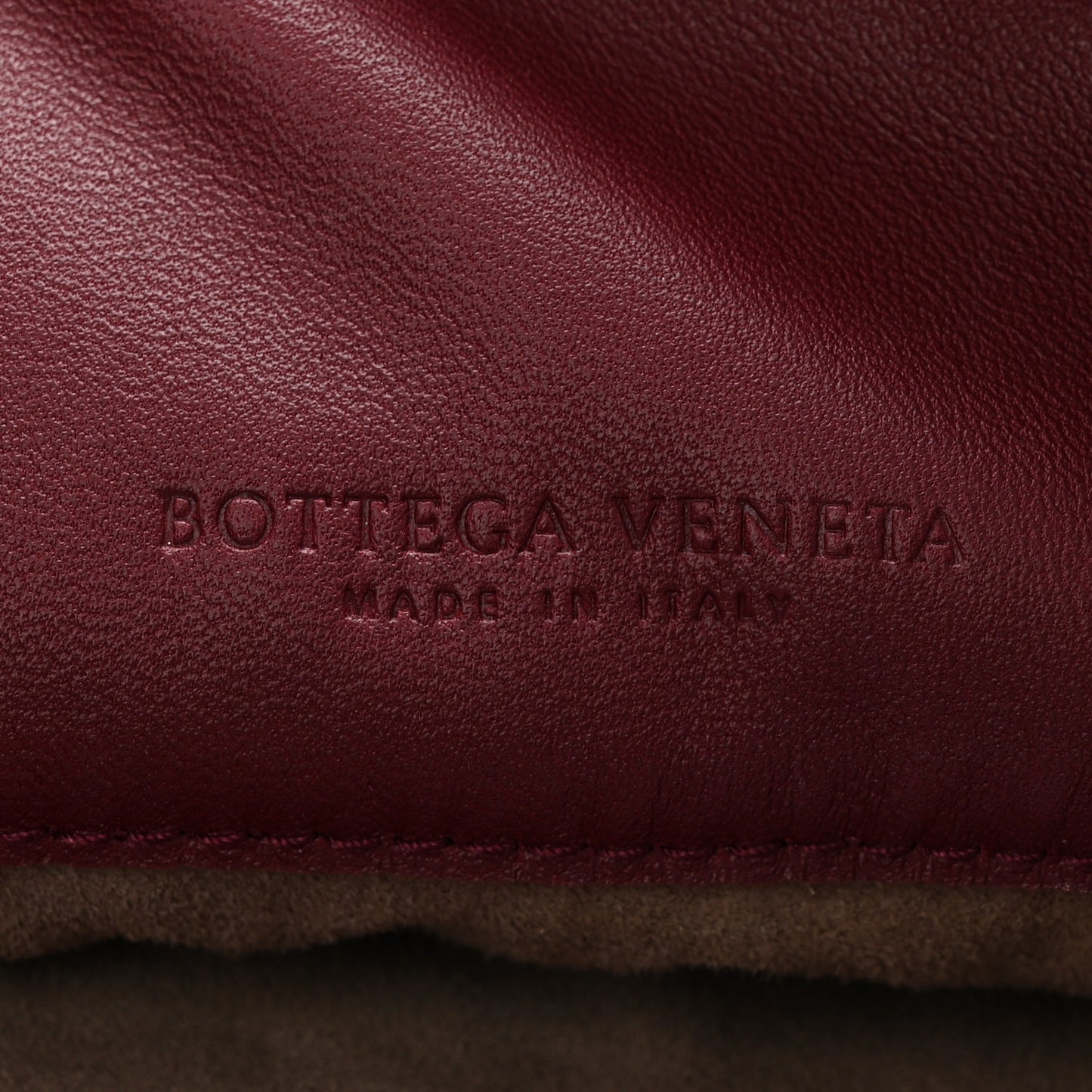 Nappa Intrecciato Small Loop Bordeaux
