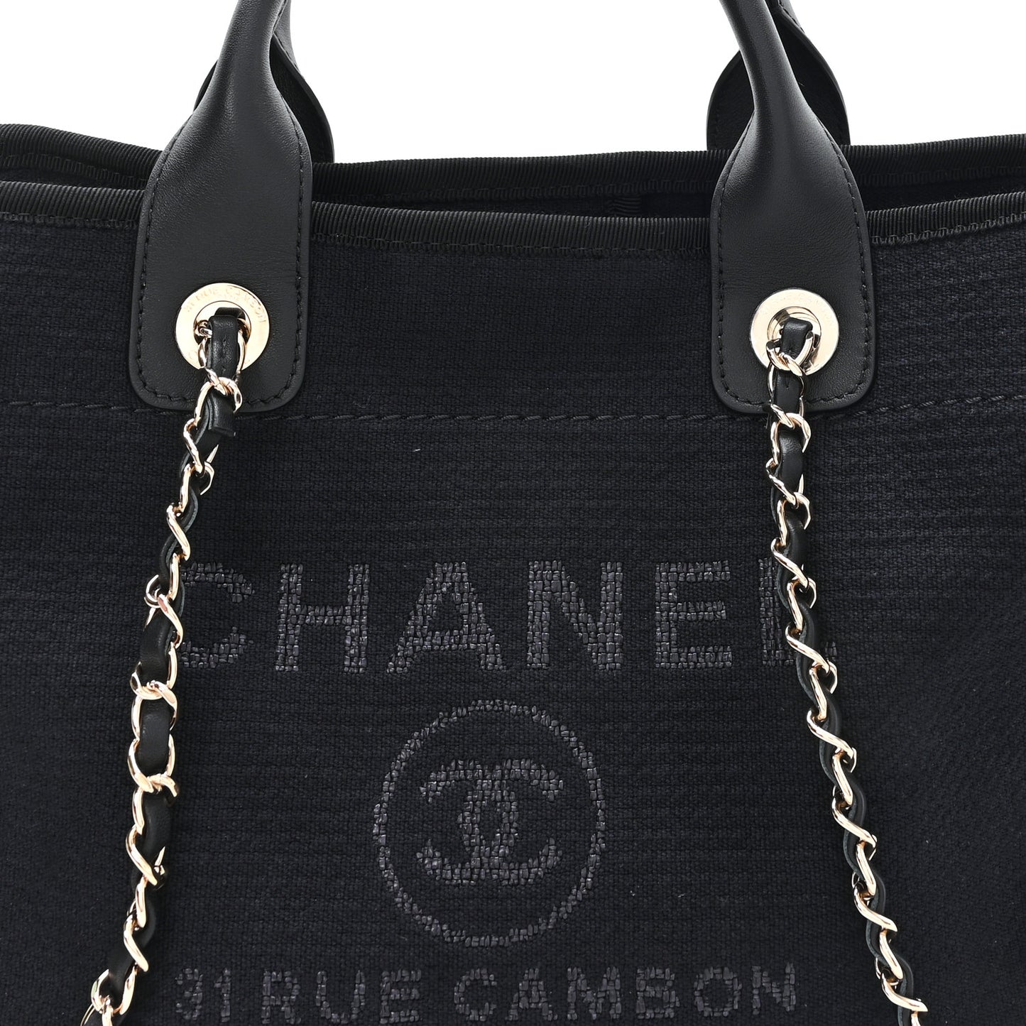 Mixed Fibers Small Deauville Tote Black