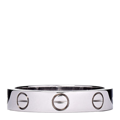 Cartier 18K White Gold 3.5mm LOVE Wedding Band Ring 48 4.5 1 of 4
