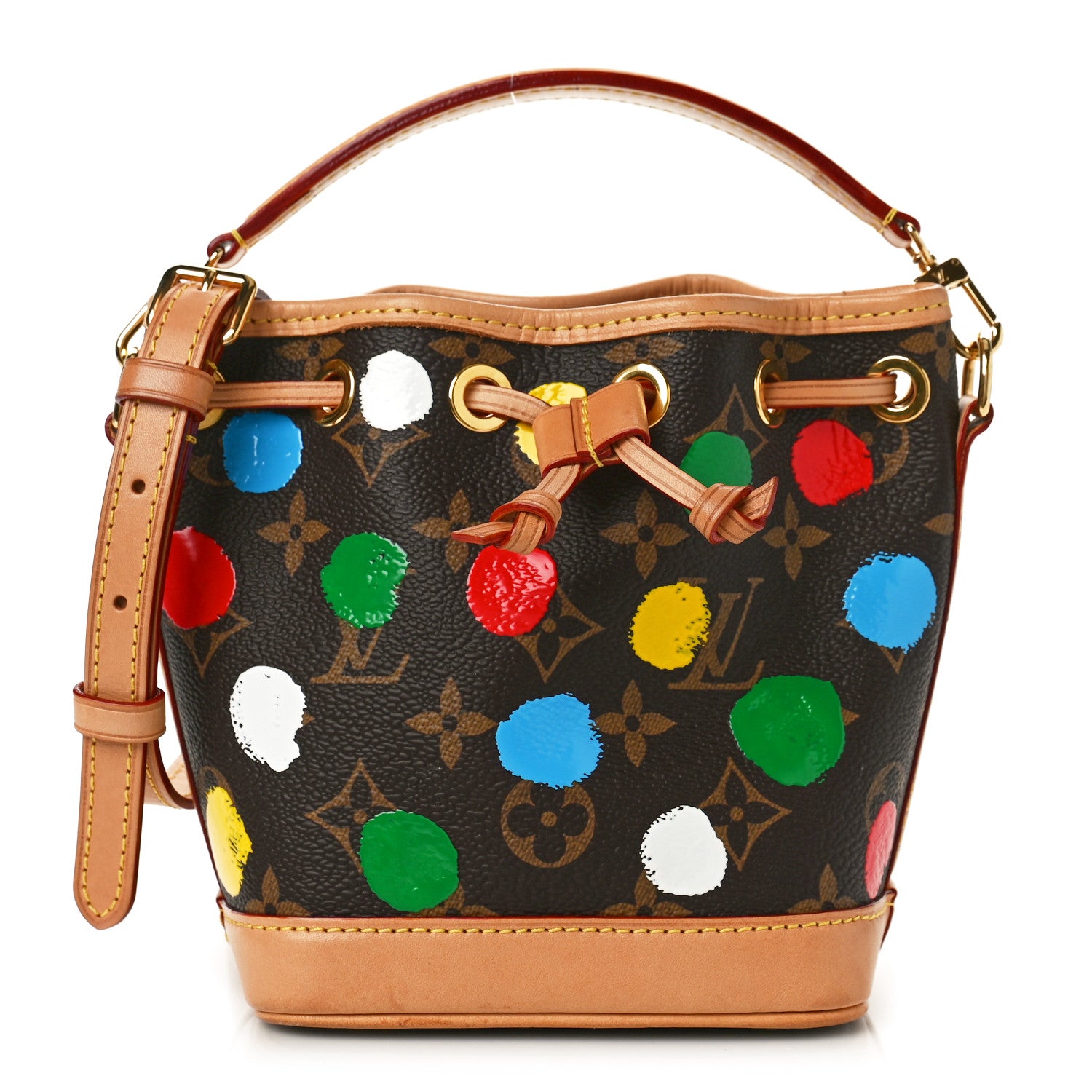 Louis Vuitton LV X YK Monogram Dots Nano Noe Multicolor 1 of 8