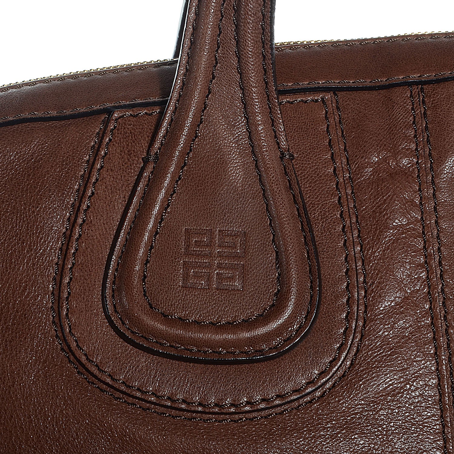 Givenchy Lambskin Medium Nightingale Shopper Tote Brown 8 of 10