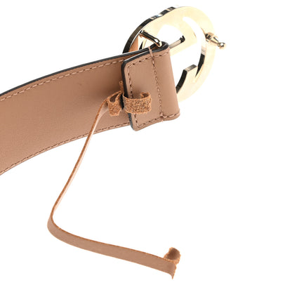 Gucci Calfskin Interlocking G 37mm Belt 90 36 Camelia 4 of 5
