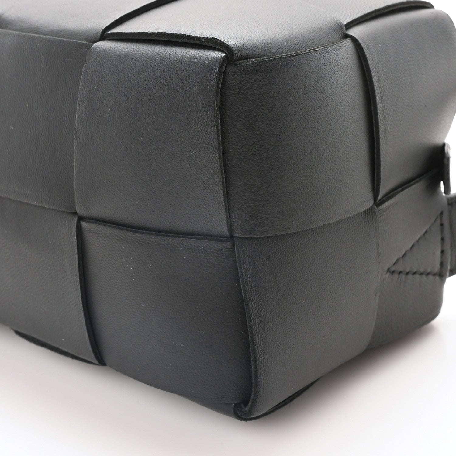 Bottega Veneta Lambskin Maxi Intrecciato Small Brick Cassette Bag Black 10 of 10