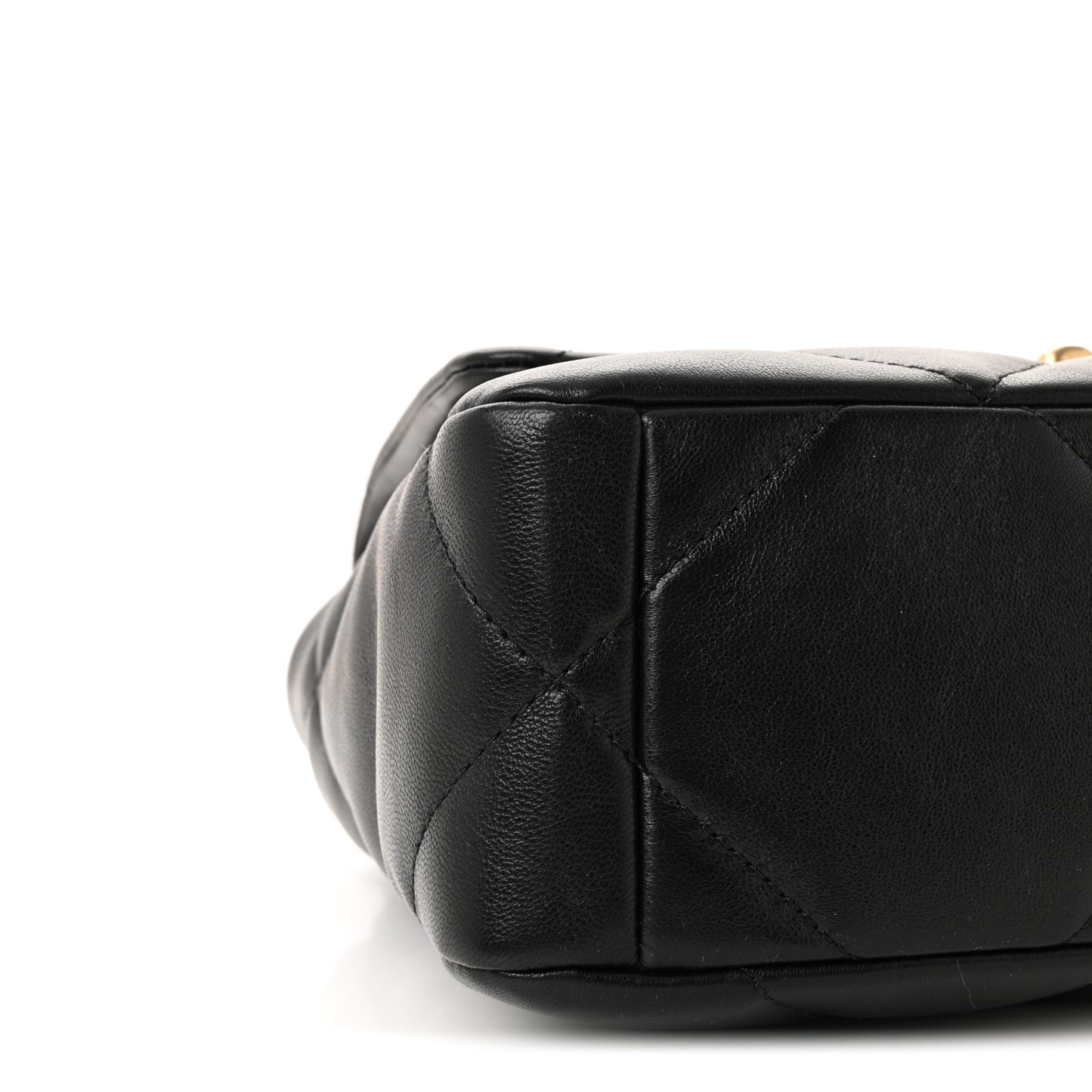 Lambskin Quilted Medium Chanel 19 Flap Black