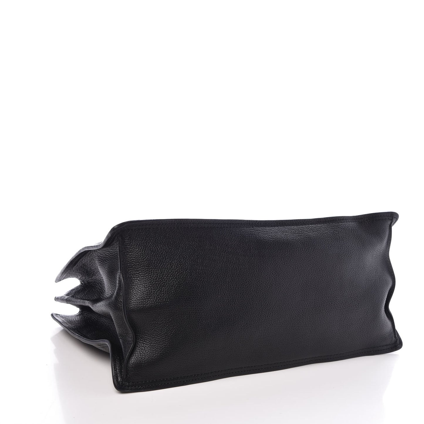 Glace Calf Etiquette Shopping Bag Black Astrale
