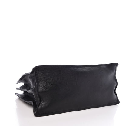 Prada Glace Calf Etiquette Shopping Bag Black Astrale 4 of 10