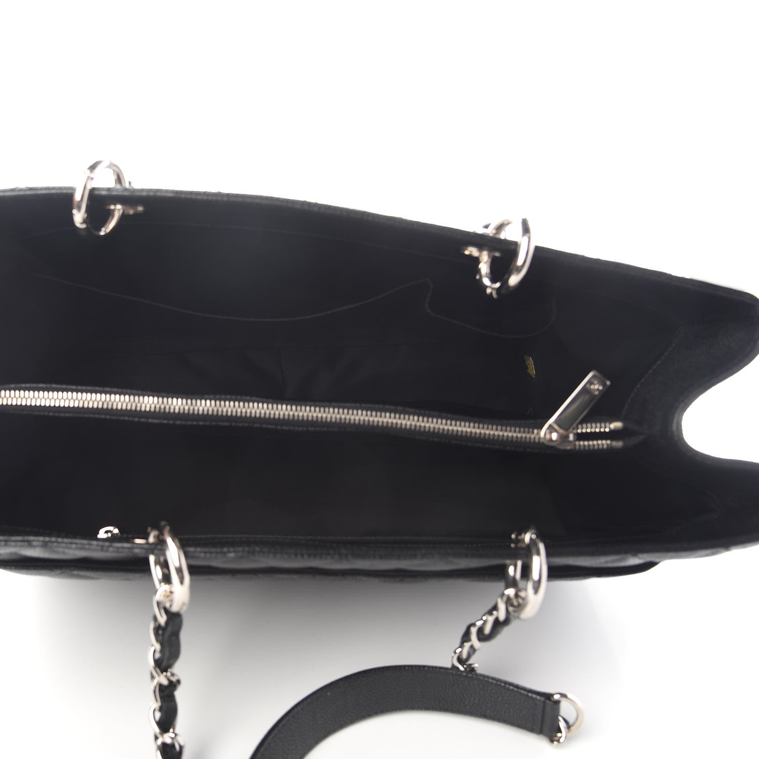 Chanel Caviar Quilted XL Grand Shopping Tote GST Black 5 of 10
