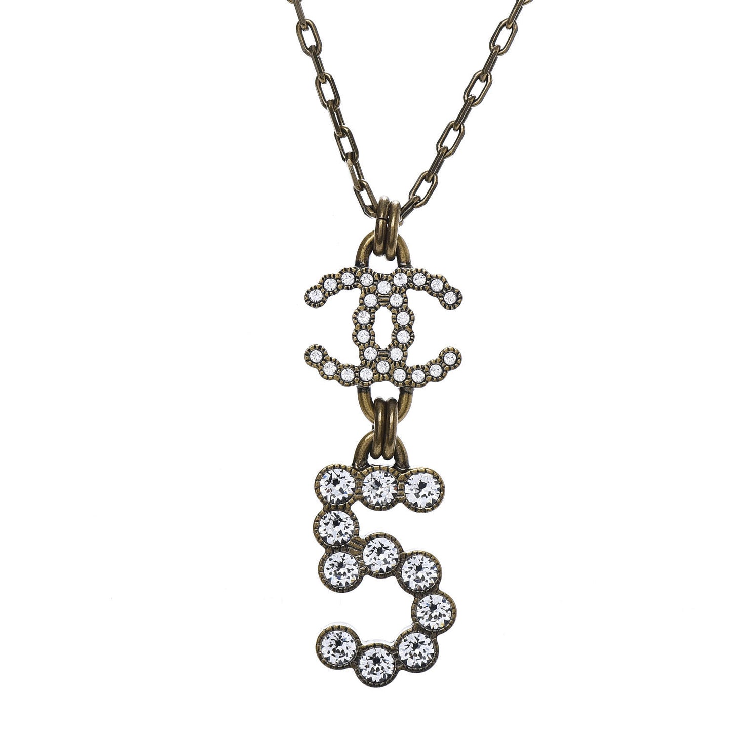 Crystal City of Light CC Necklace Pendant Gold