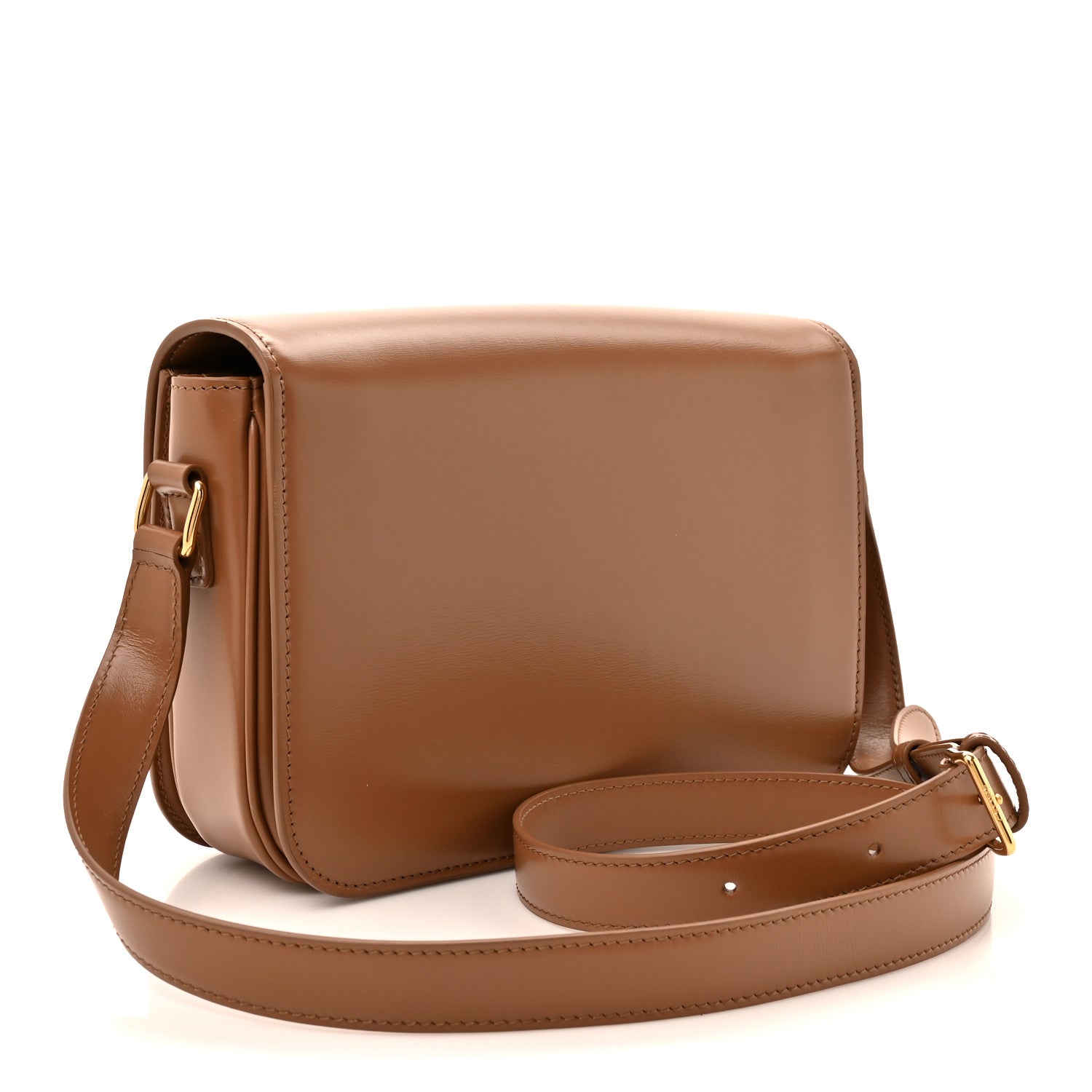 Celine Shiny Calfskin Medium Triomphe Bronze 3 of 15