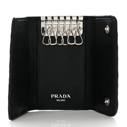 Prada Nappa Gaufre 6 Key Holder Black 5 of 7
