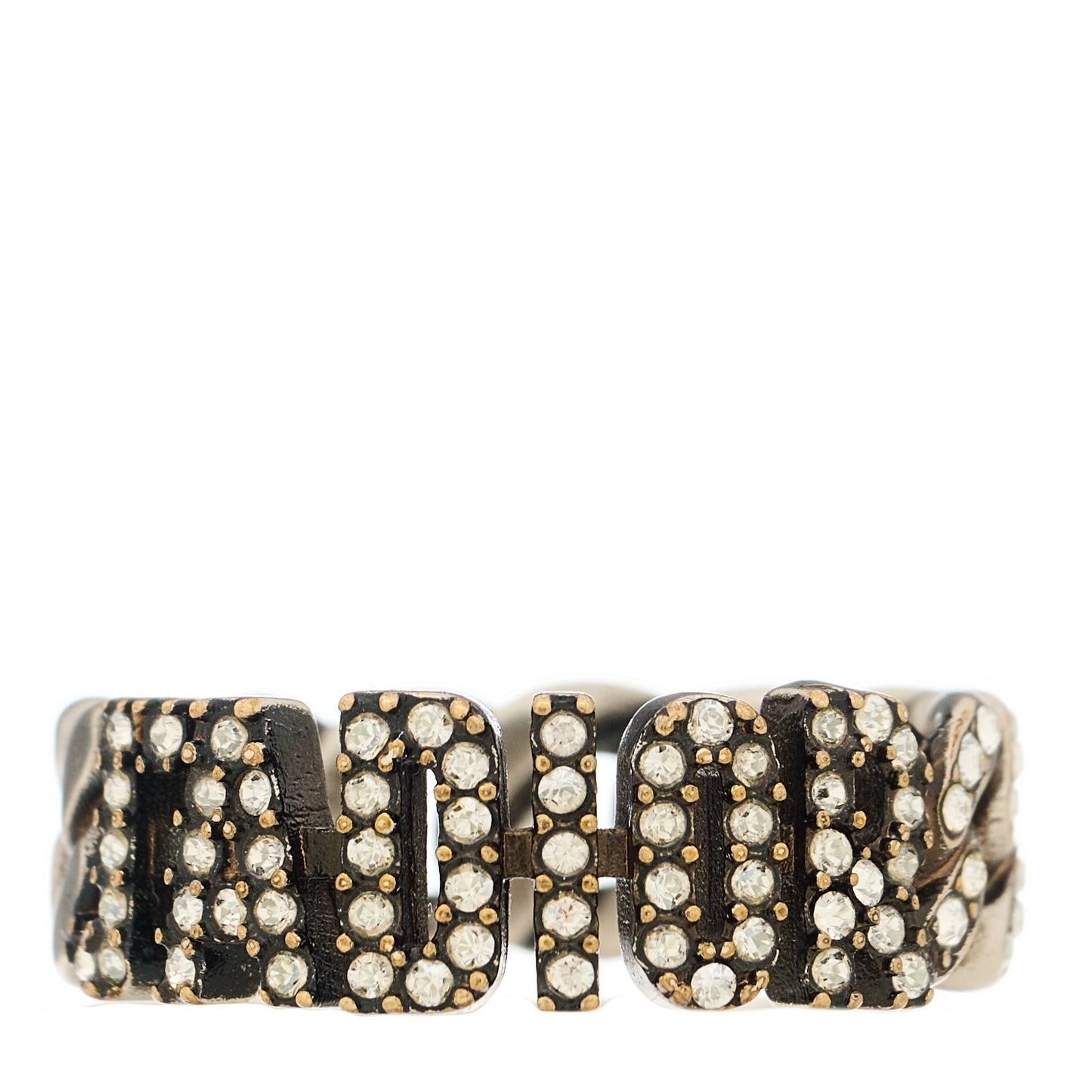 Metal Crystal J'Adior Ring 54 7 Silver
