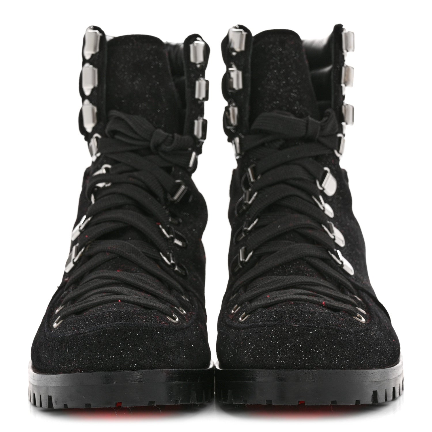 Christian Louboutin Crosta Star Who Runs Flat Boots 39 Black 3 of 8