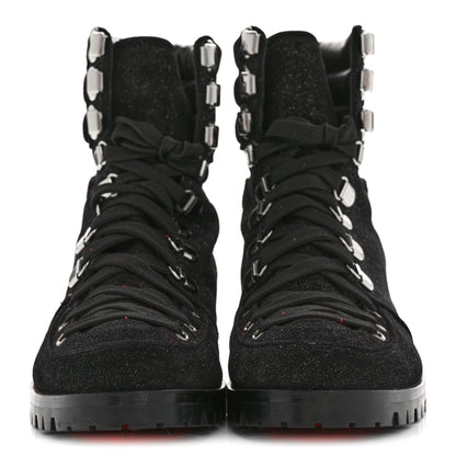Christian Louboutin Crosta Star Who Runs Flat Boots 39 Black 3 of 8