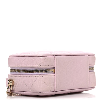 Chanel Caviar Quilted Top Handle Vanity Case Pink 5 of 11