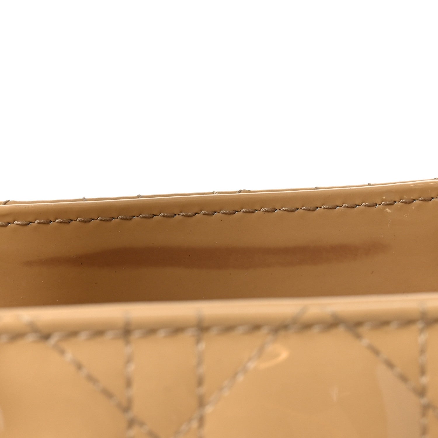 Christian Dior Patent Cannage Large Lady Dior Beige 1867003