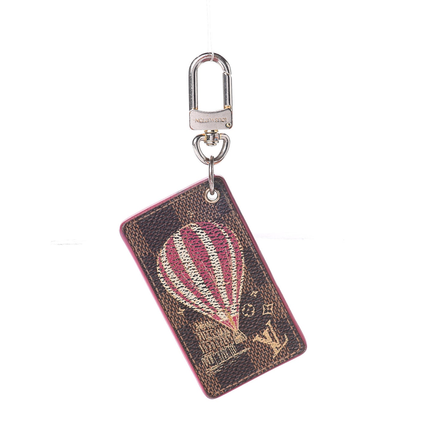 Damier Ebene Illustre Air Balloon Bag Charm Grenade