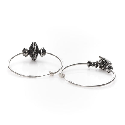Gucci Sterling Silver Anger Forest Mismatched Hoop Earrings 3 of 5