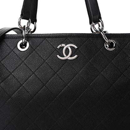 Chanel Caviar Stitched Shopping Tote Black 9 of 14