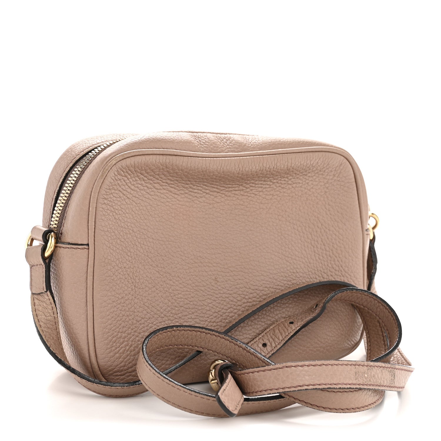 Gucci Pebbled Calfskin Small Soho Disco Bag Rose Beige 3 of 12