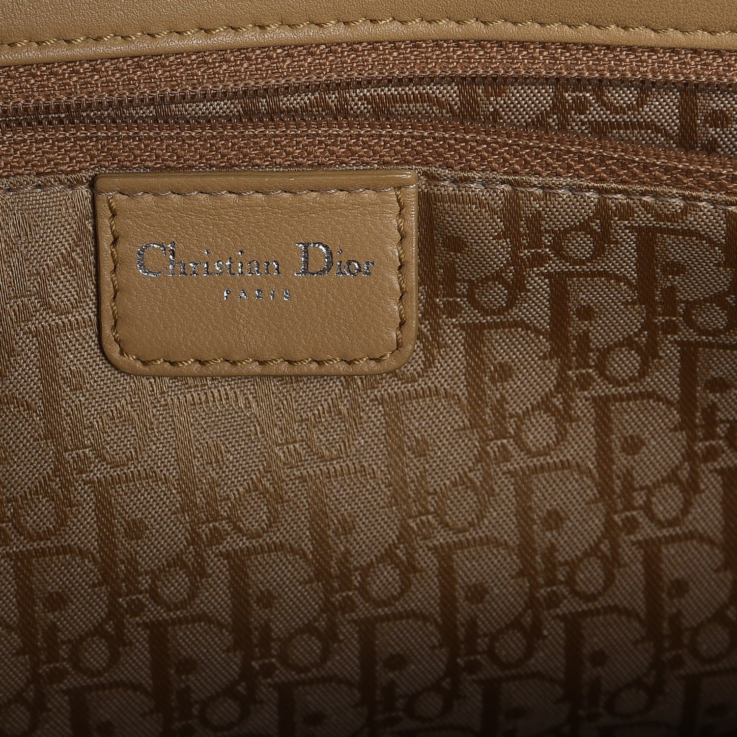 Christian Dior Lambskin Cannage Large Lady Dior Shopper Tote Beige 6 of 7