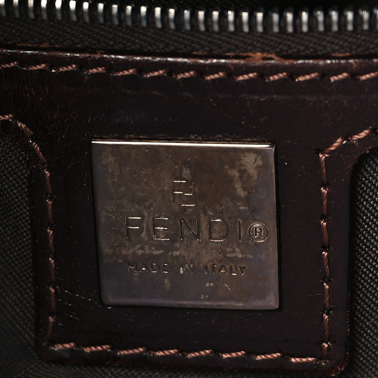 Fendi Zucca Mini Boston Satchel Tobacco 6 of 16