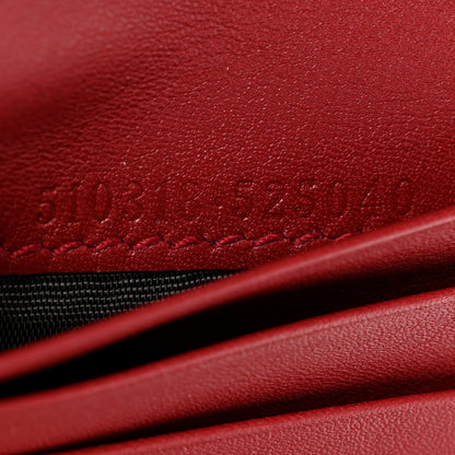 Gucci Microguccissima Bi-Fold Wallet Red 7 of 7