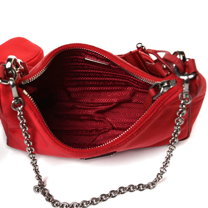 Prada Nylon Re-Edition 2005 Shoulder Bag Rosso 5 of 22