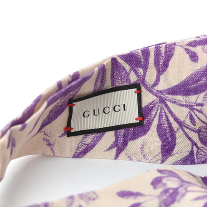 Gucci Linen Herbarium Print Headband Purple 4 of 4