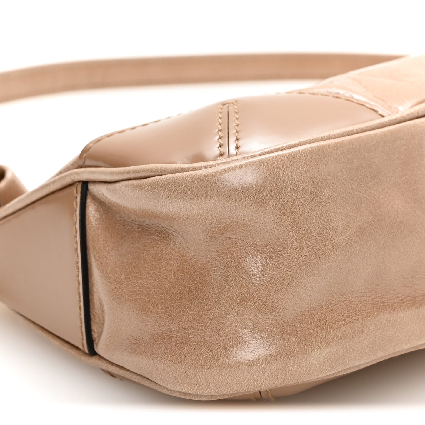 Soft Lux Calfskin Re-Edition 2002 Shoulder Bag Travertine