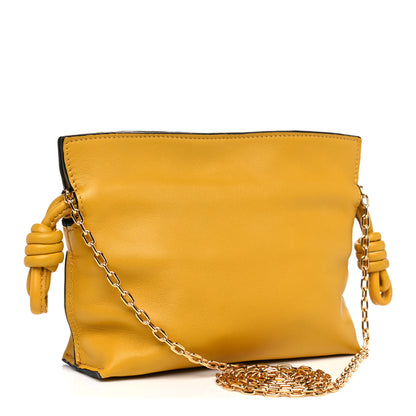 Loewe Calfskin Nano Flamenco Knot Bag Mustard 3 of 8