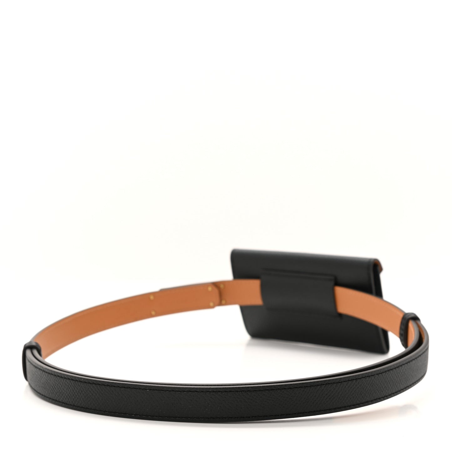 Epsom Kelly Pocket Belt Black