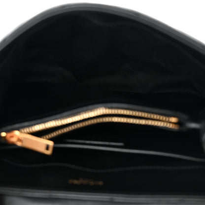 Saint Laurent Calfskin Y Quilted Monogram Small Loulou Chain Satchel Black 5 of 11