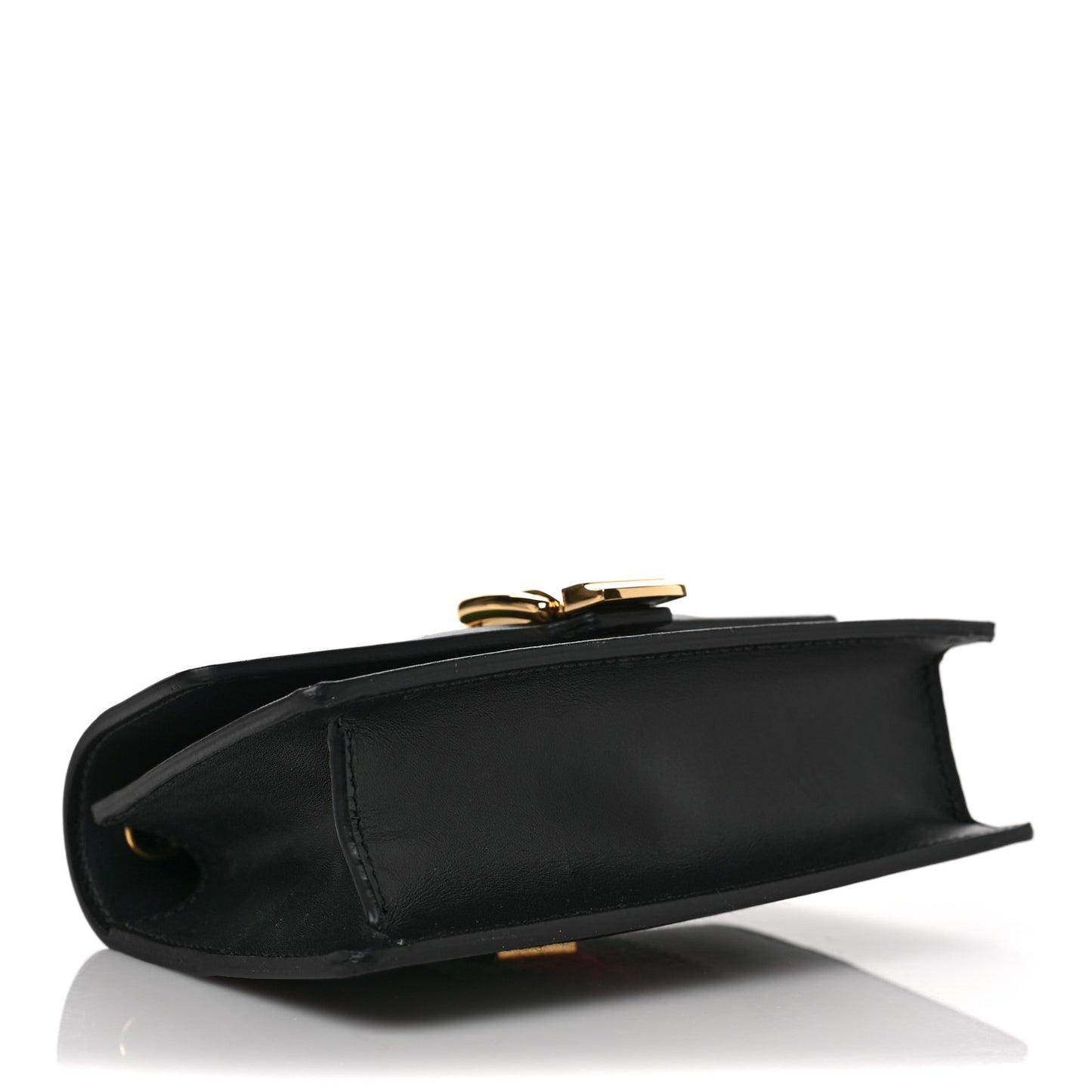 Calfskin Super Mini Sylvie Chain Shoulder Bag Black