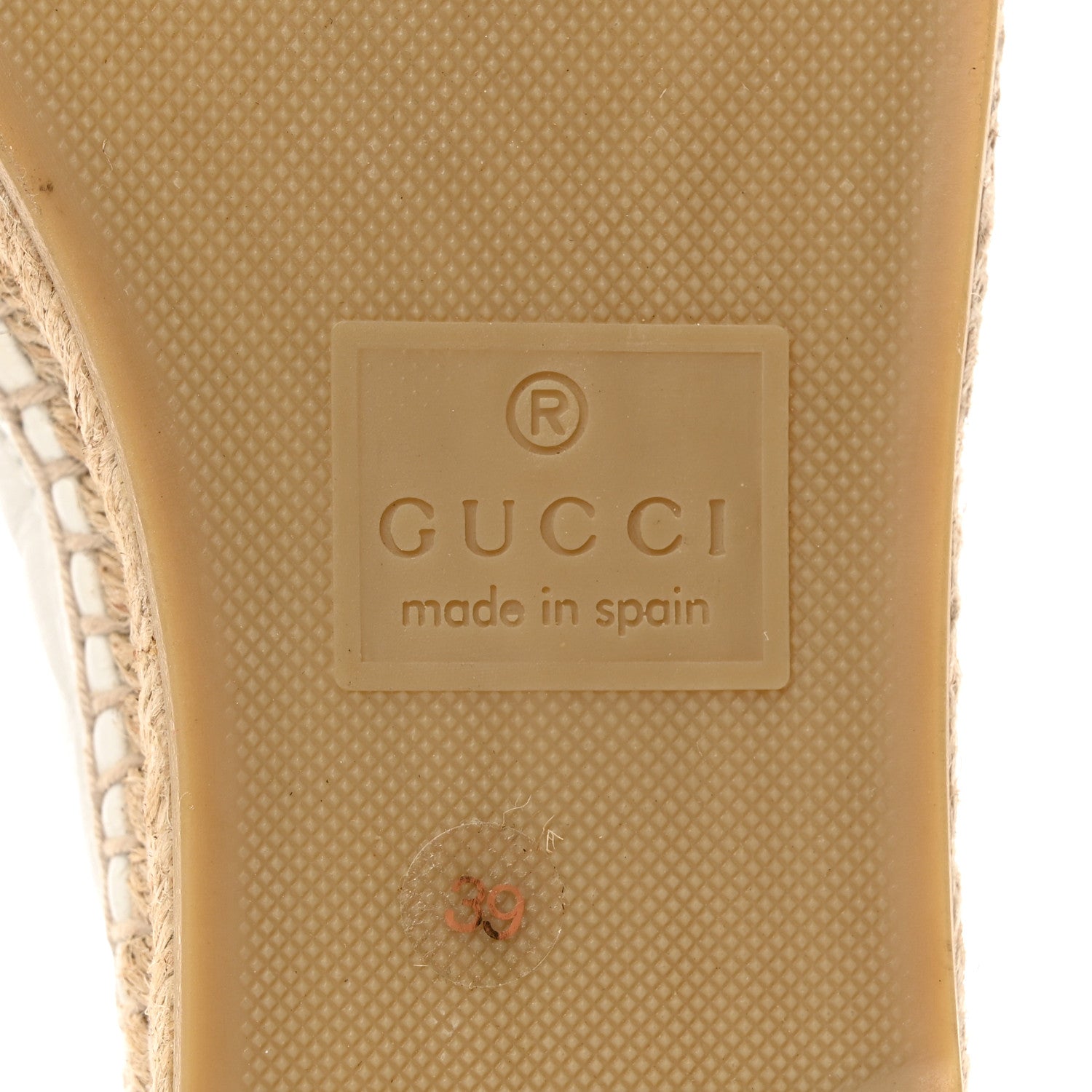 Gucci Nappa Matelasse GG Marmont Espadrilles 39 Great White 9 of 9