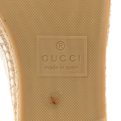 Gucci Nappa Matelasse GG Marmont Espadrilles 39 Great White 9 of 9