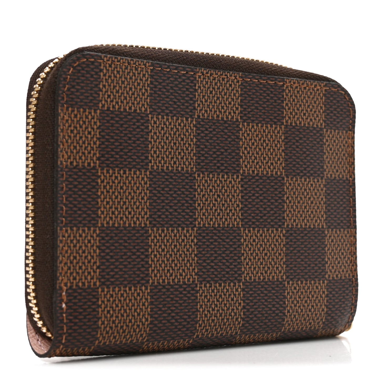 Damier Ebene Zippy Coin Purse Rose Ballerine