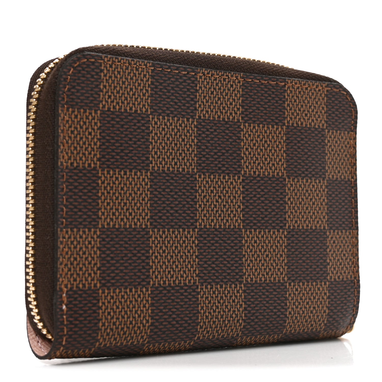 Louis Vuitton Damier Ebene Zippy Coin Purse Rose Ballerine 3 of 6
