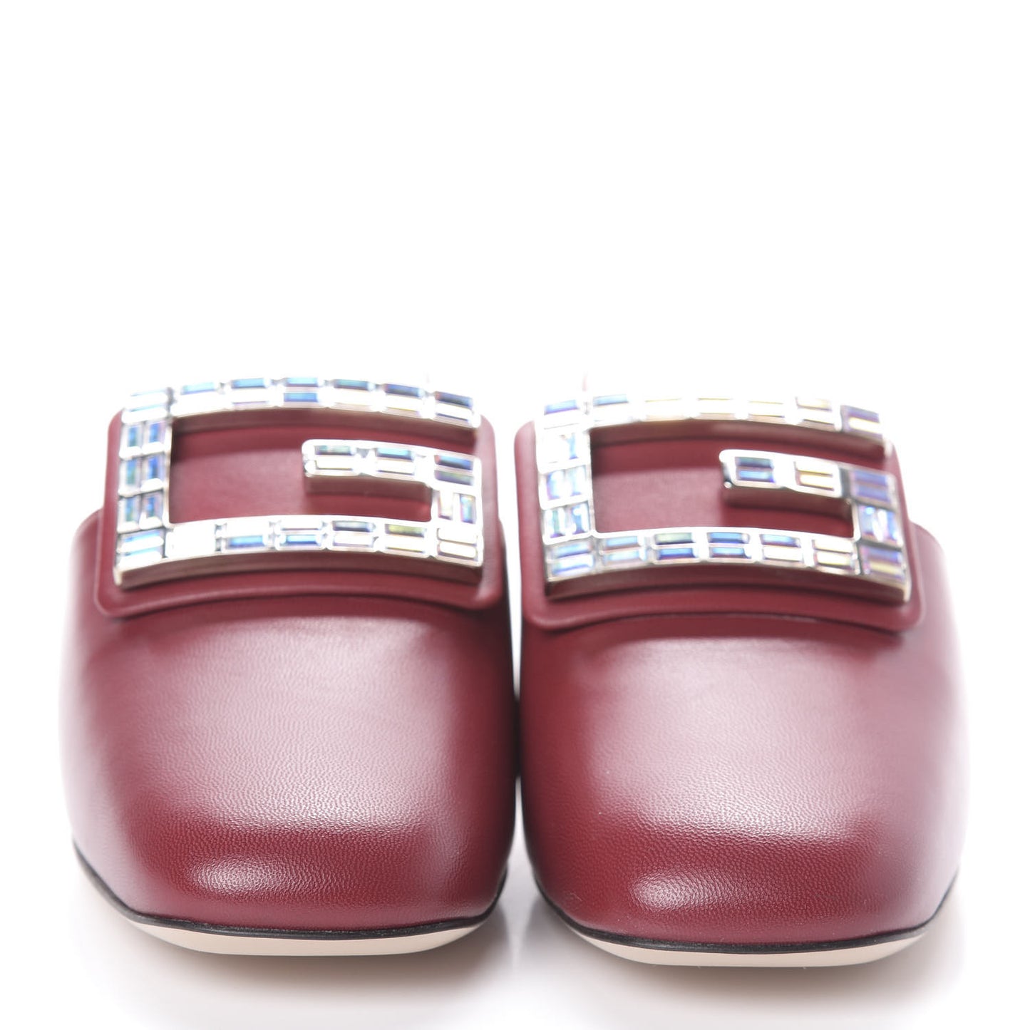 Malaga Kid Crystal Square G Madelyn Mules 35 Romantic Cerise
