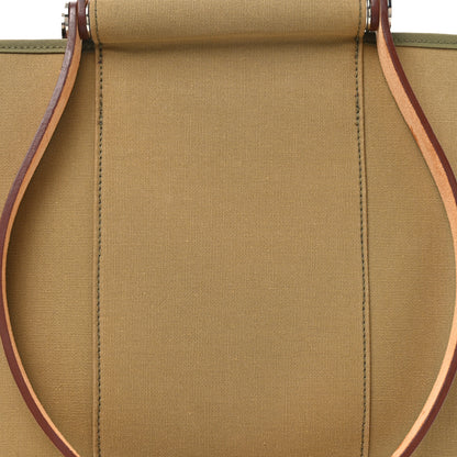 Hermes Toile Cabag 32 Vert Miliatire 7 of 9