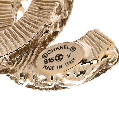 Chanel Enamel CC Baroque Earrings Black Gold 4 of 5