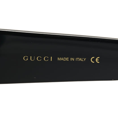 Gucci Acetate Square Frame Sunglasses GG0083S Glitter Red Black Green 5 of 8