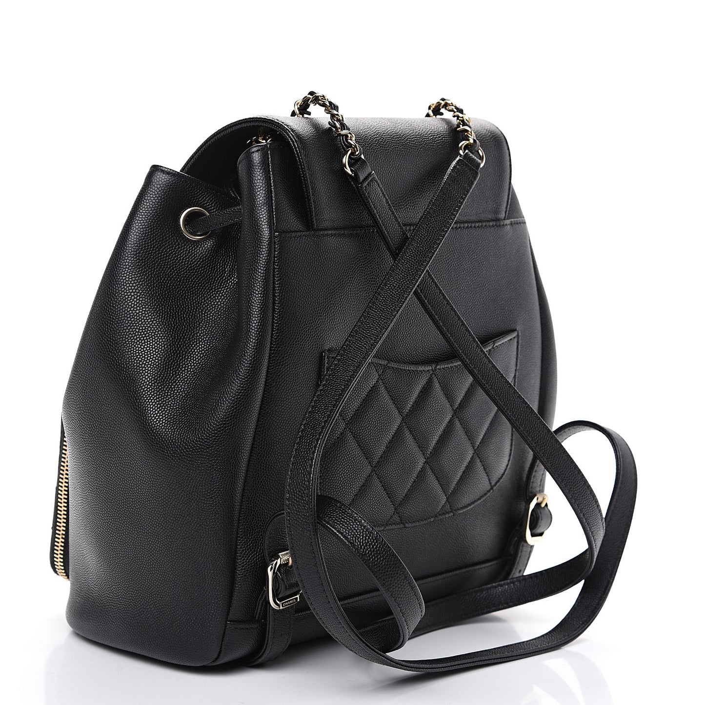 Caviar Quilted Business Affinity Backpack Black