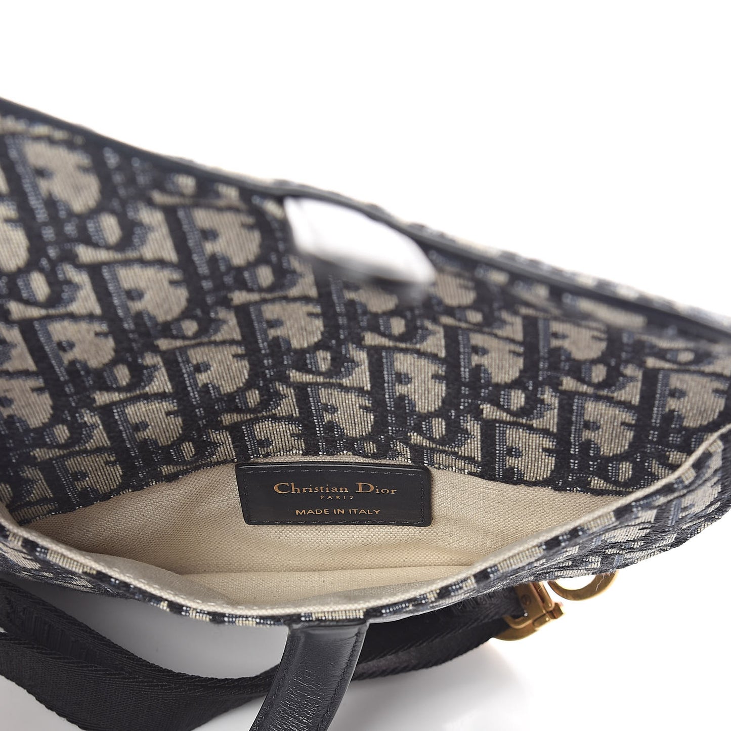 Oblique Saddle Belt Bag Blue